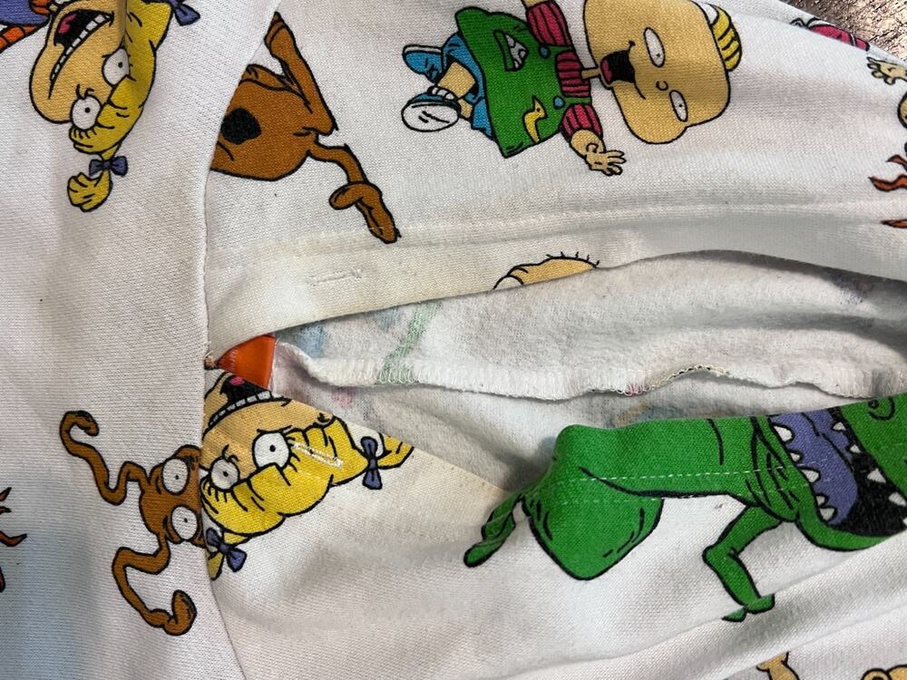 Nickelodeon Rugrats All Over Print Hoodie Mens Small 90s Y2K Vintage Cartoon - Picture 4 of 6